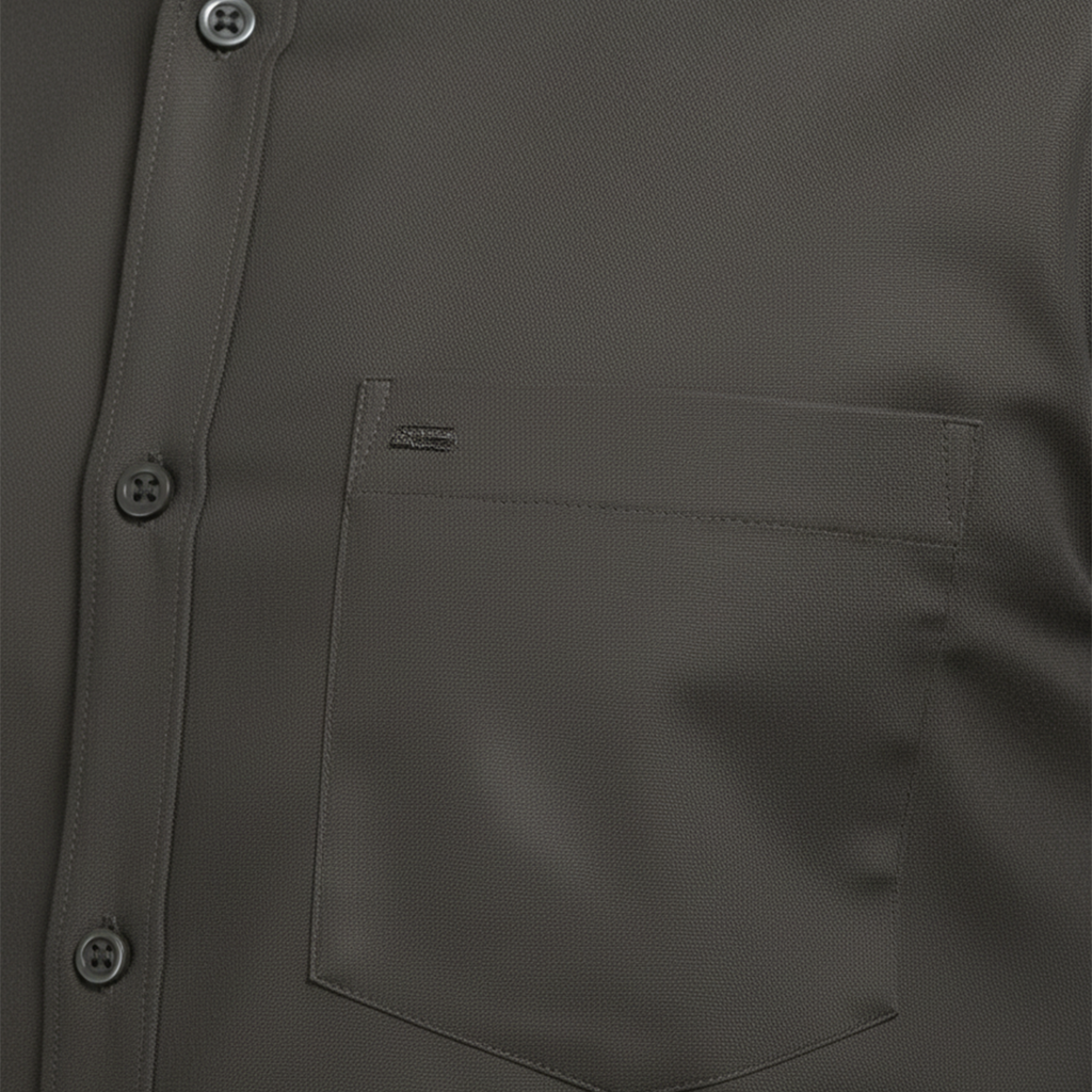 Charcoal Grey Tailored Fit Formal Shirt