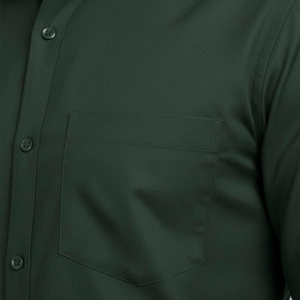 Forest Green Tailored Fit Formal Shirt