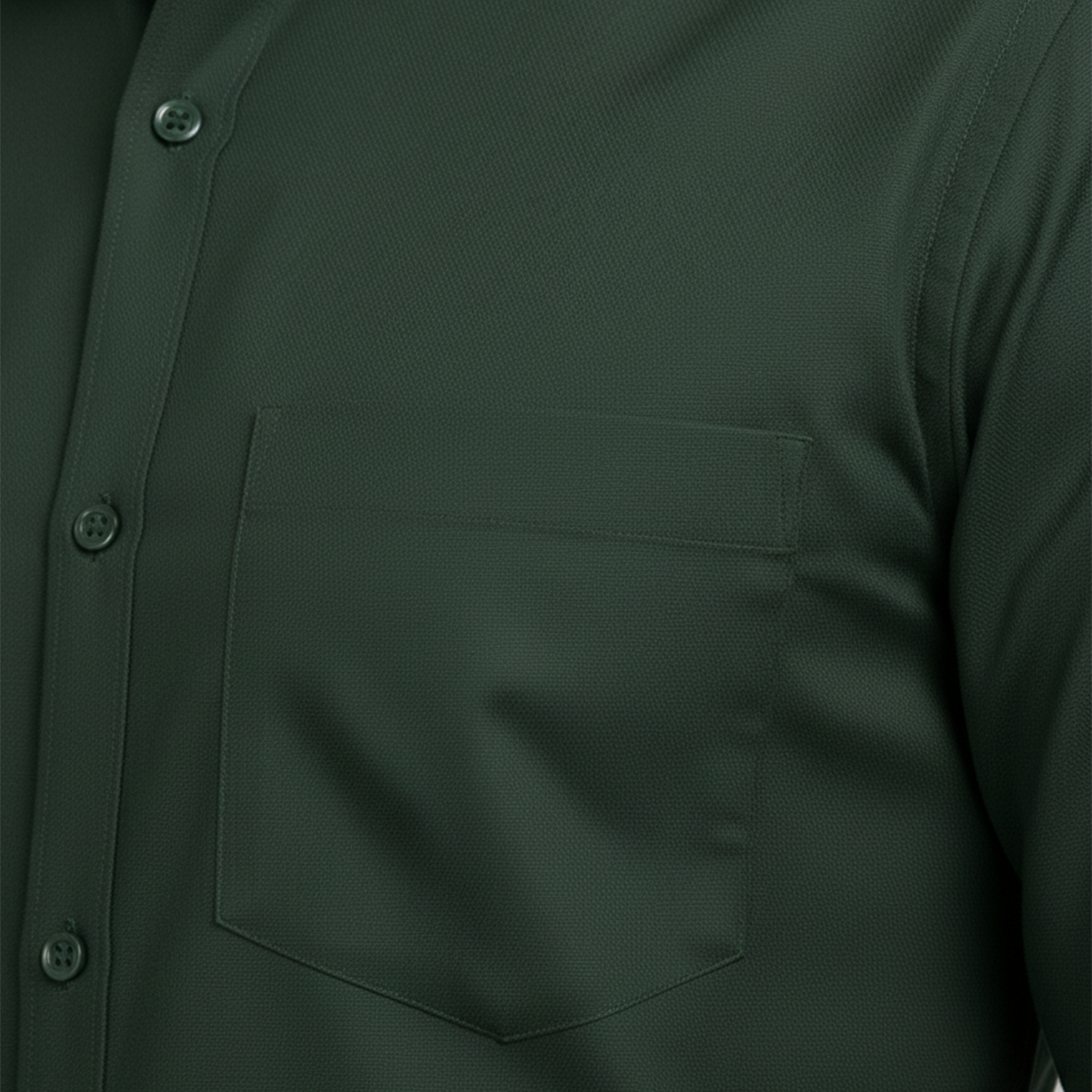 Olive Green Tailored Fit Formal Shirt