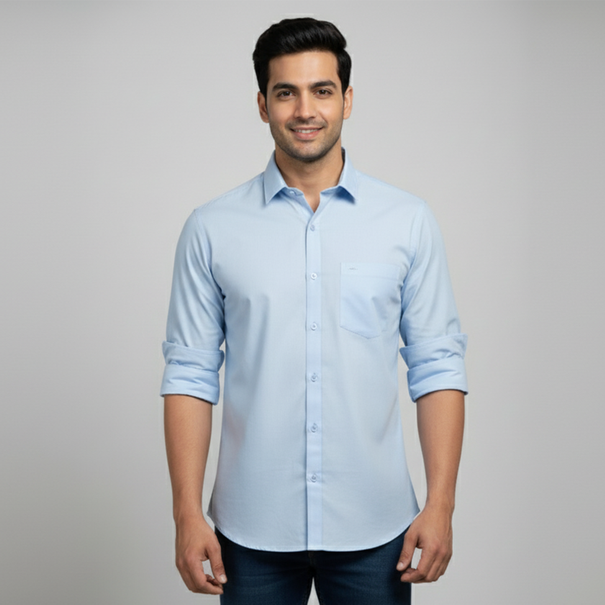 Sky Blue Tailored Fit Formal Shirt