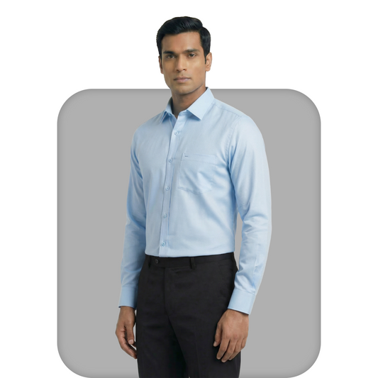 Sky Blue Tailored Fit Formal Shirt