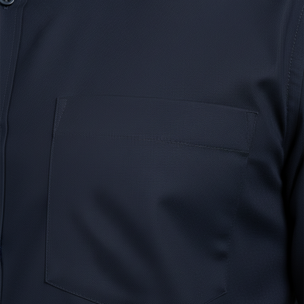 Nakear Navy Slim Fit Formal Shirt