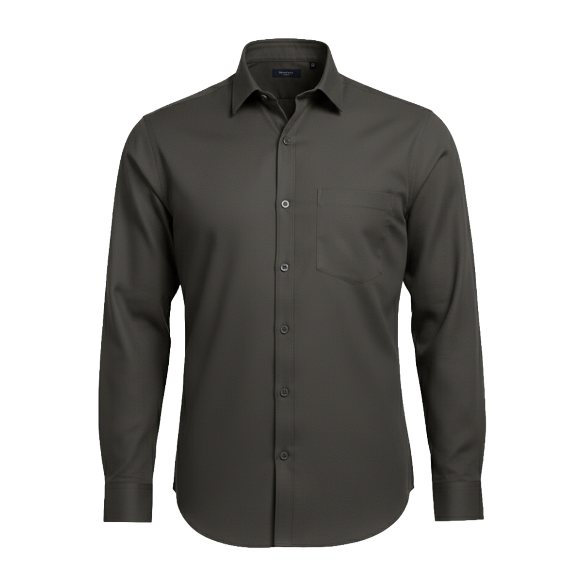 Charcoal Grey Tailored Fit Formal Shirt