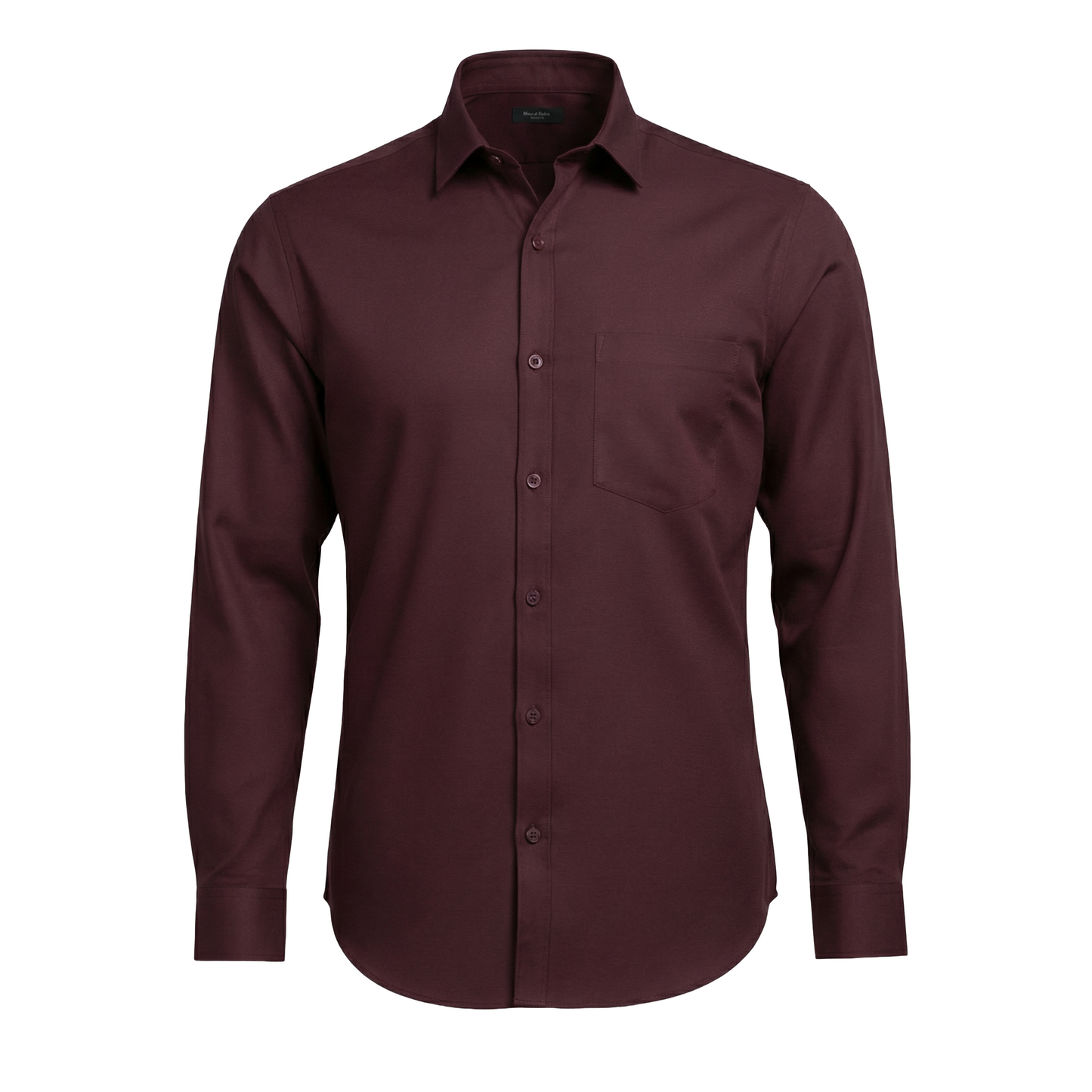Maroon Tailored Fit Formal Shirt